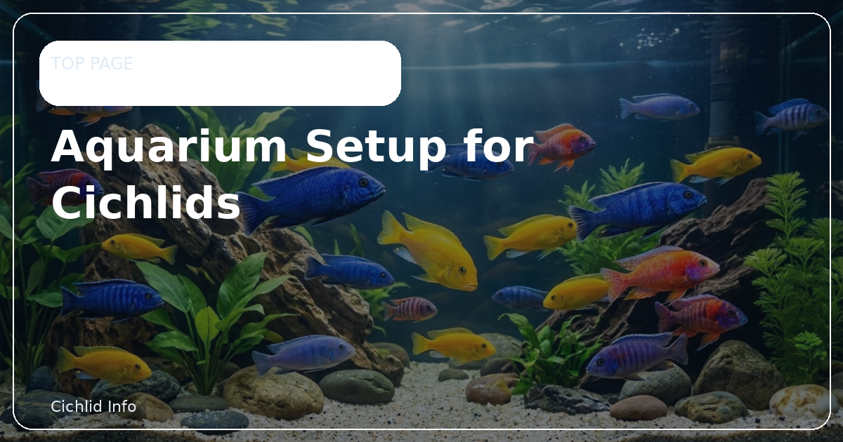 Aquarium Setup for Cichlids — Cichlid Info